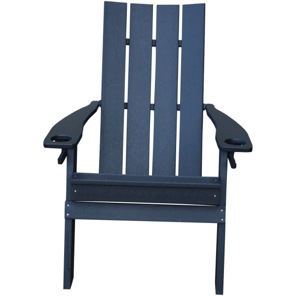 Poly Hampton Folding Adirondack Chair w/2 cupholders Amish Made Products